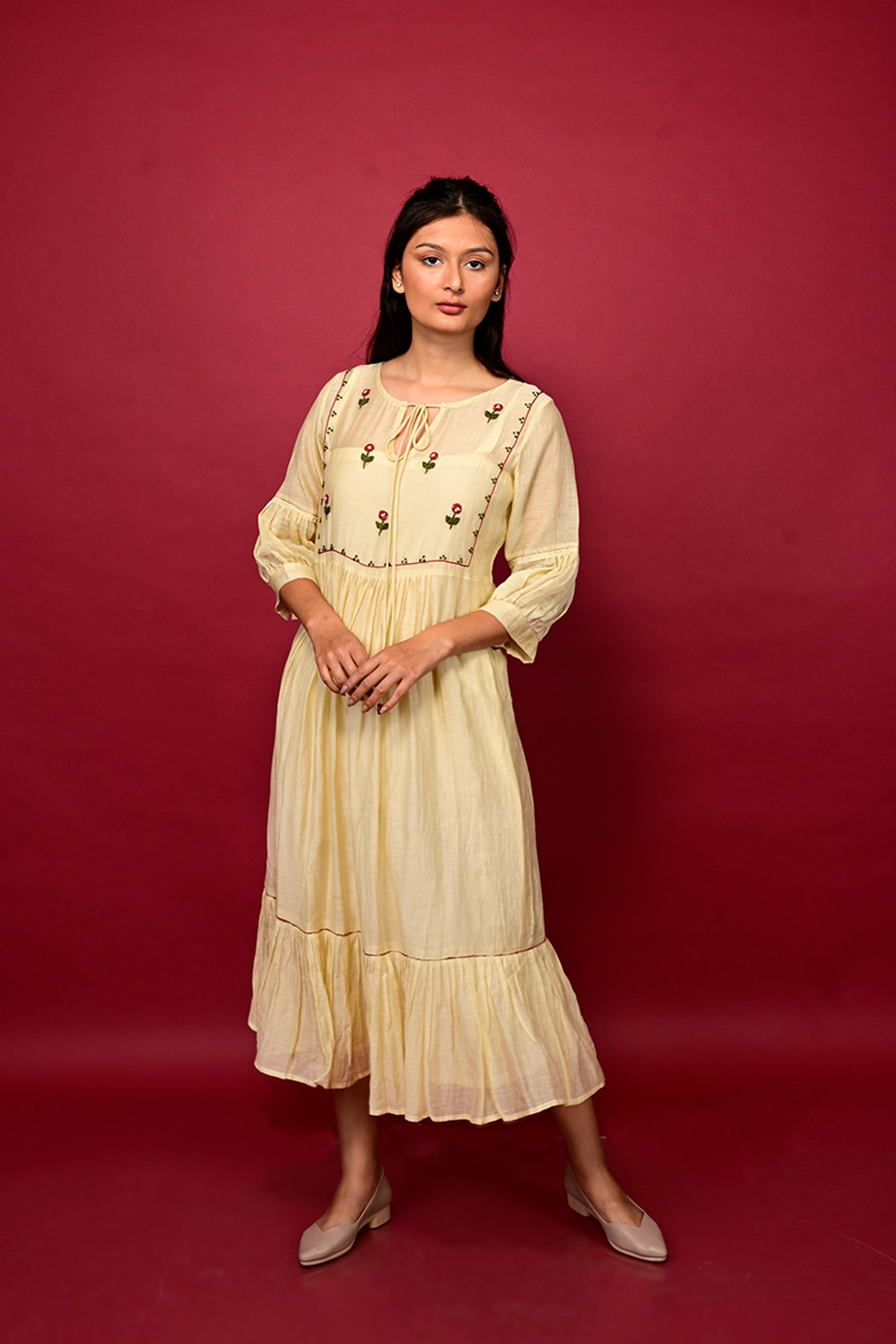 Dahlia Dress - Ivory