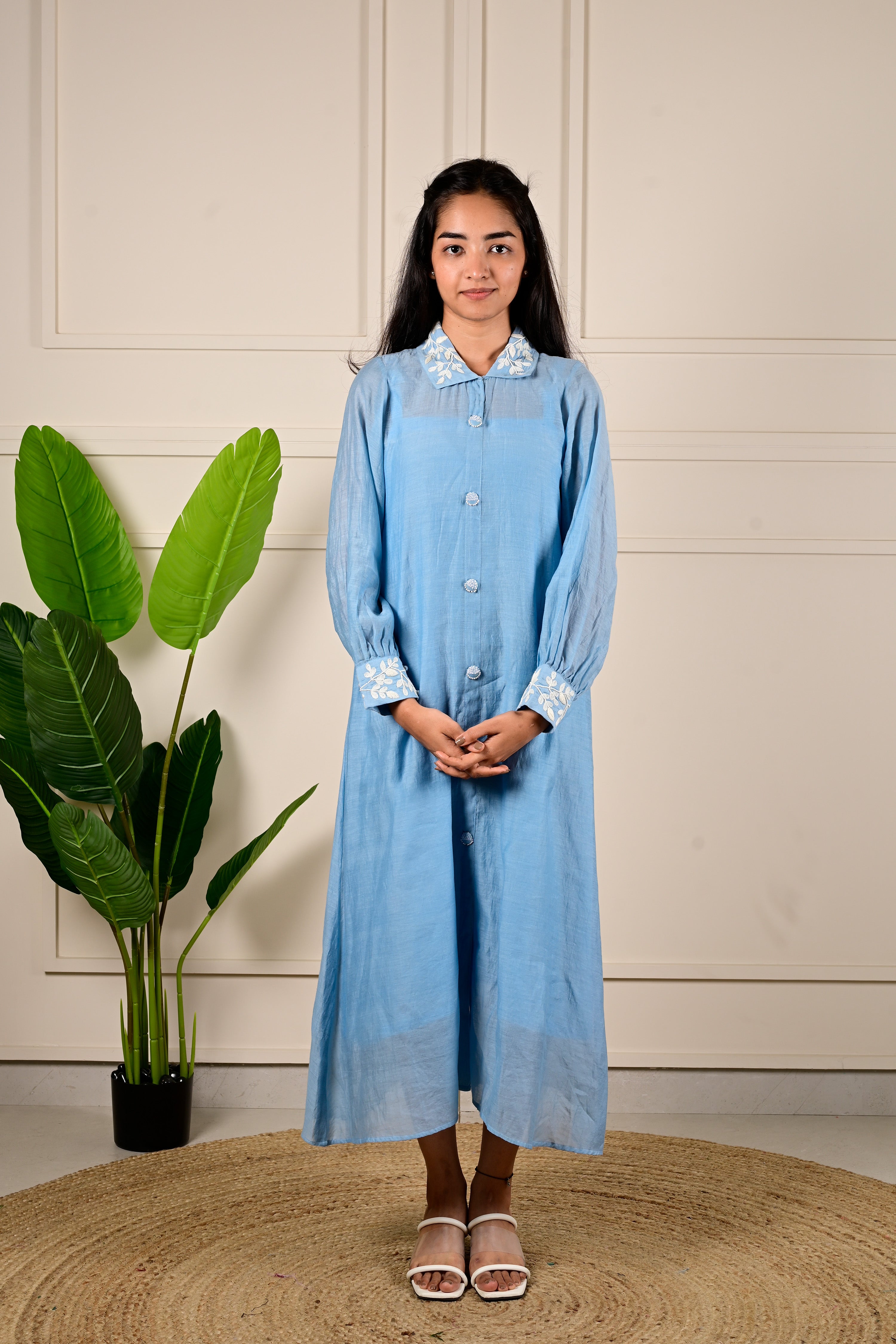 TINY BEAD DRESS - BLUE