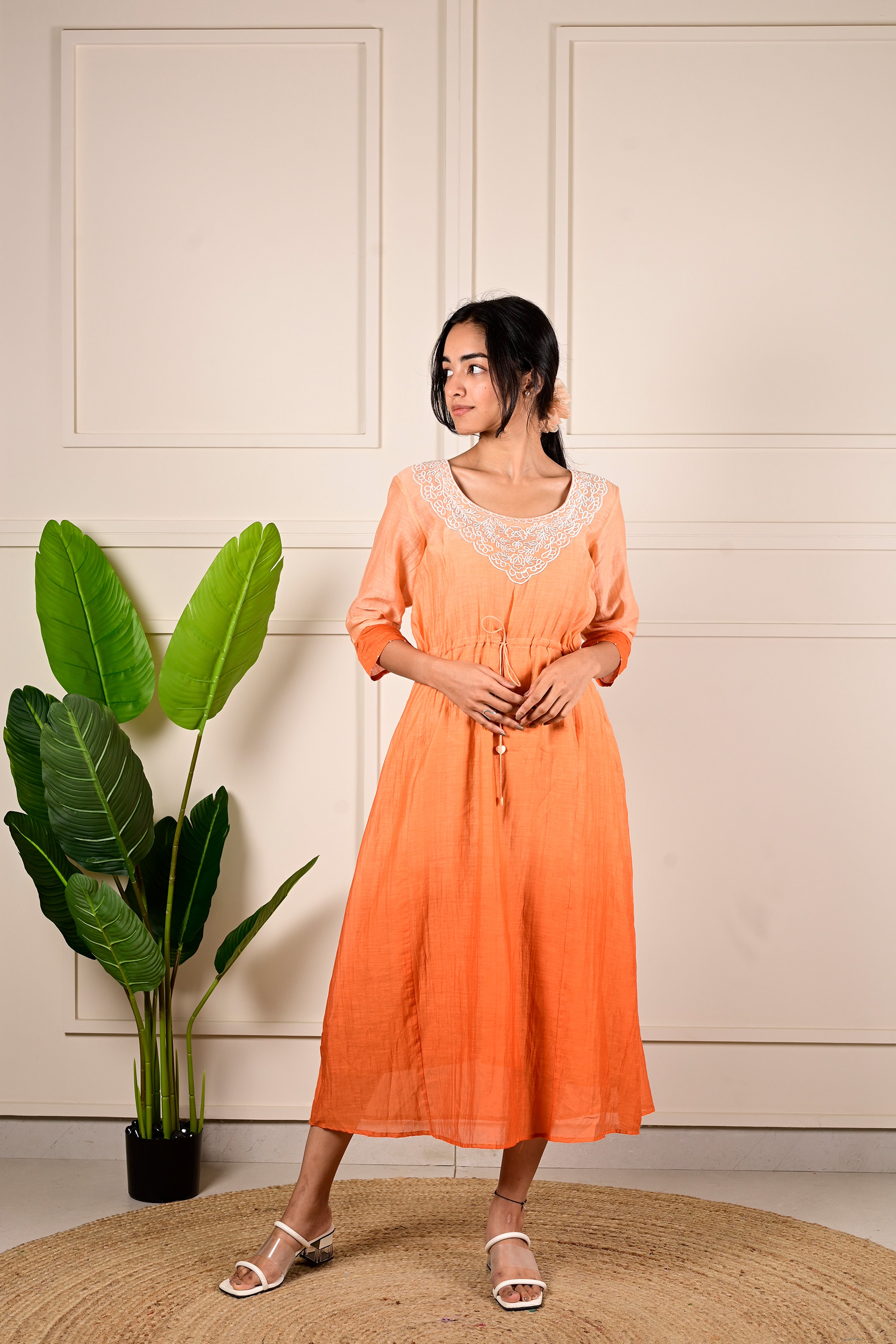 SAFFRON KNOT DRESS