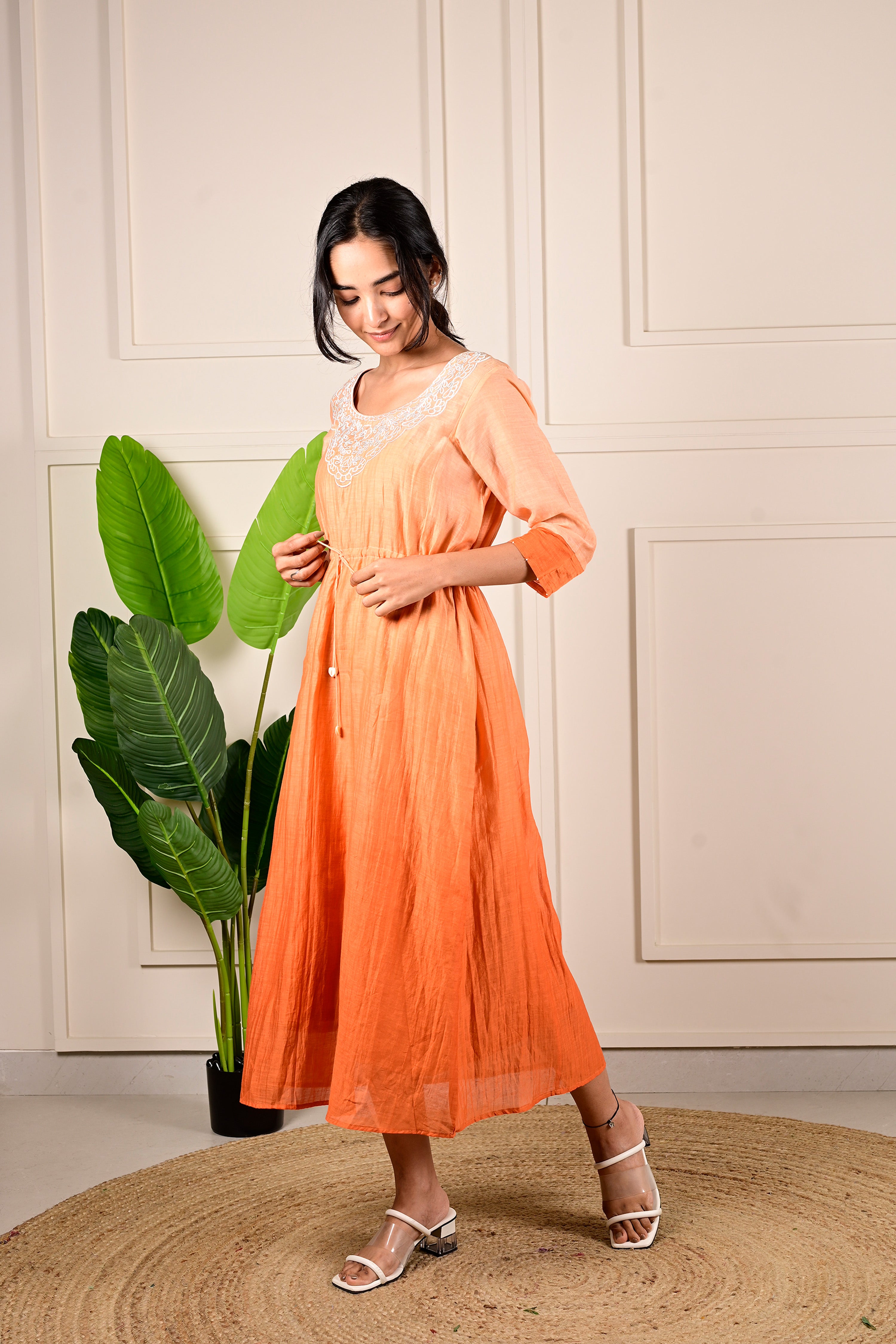 SAFFRON KNOT DRESS