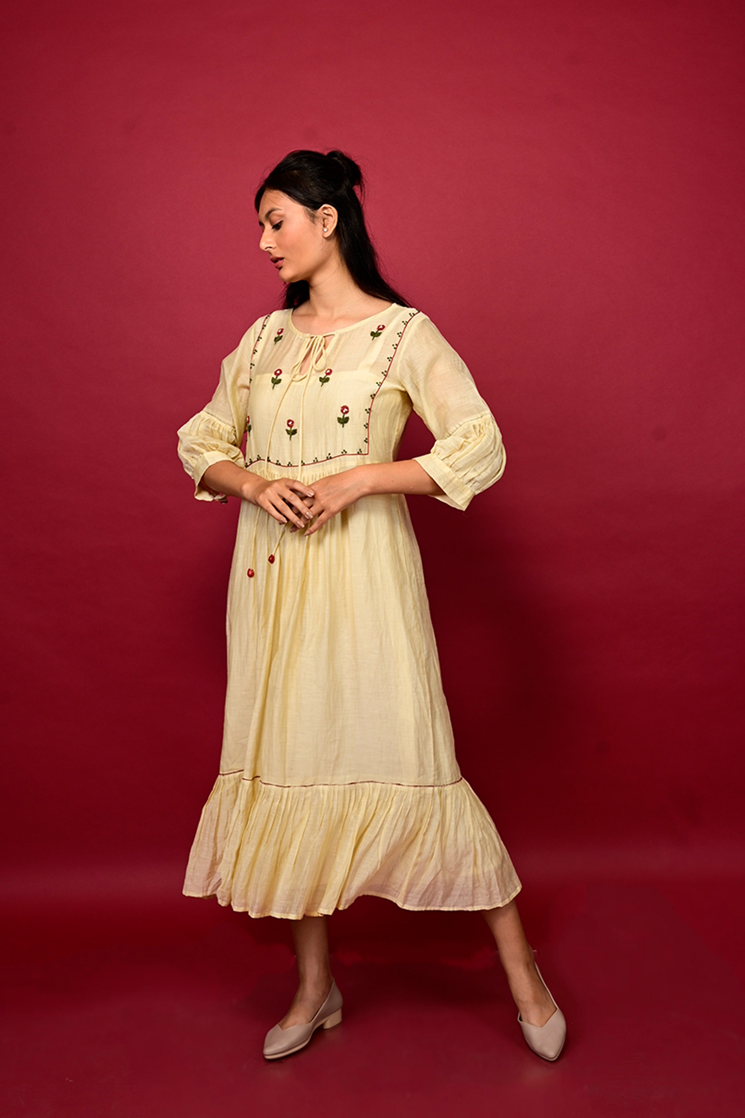 Dahlia Dress - Ivory