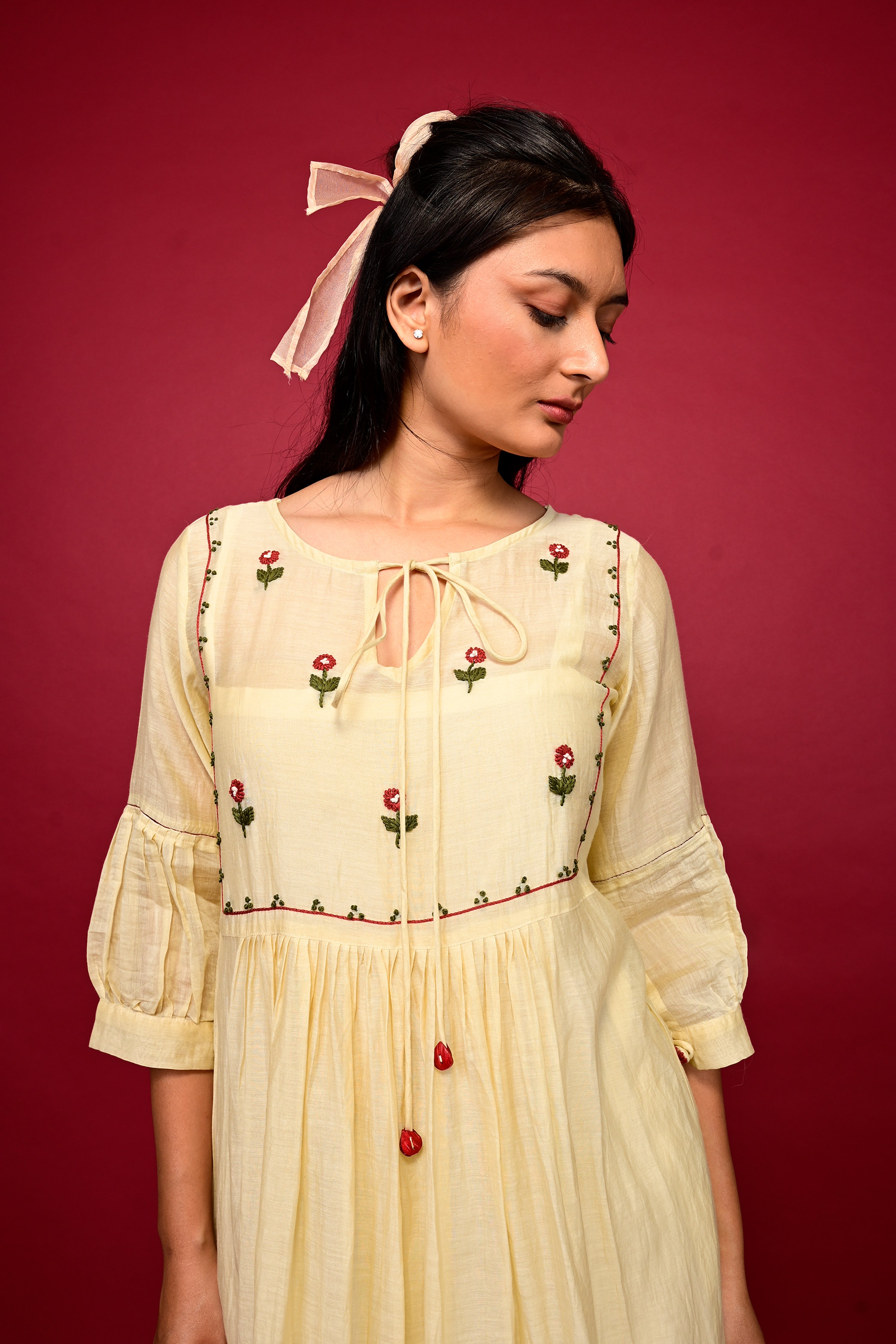 Dahlia Dress - Ivory