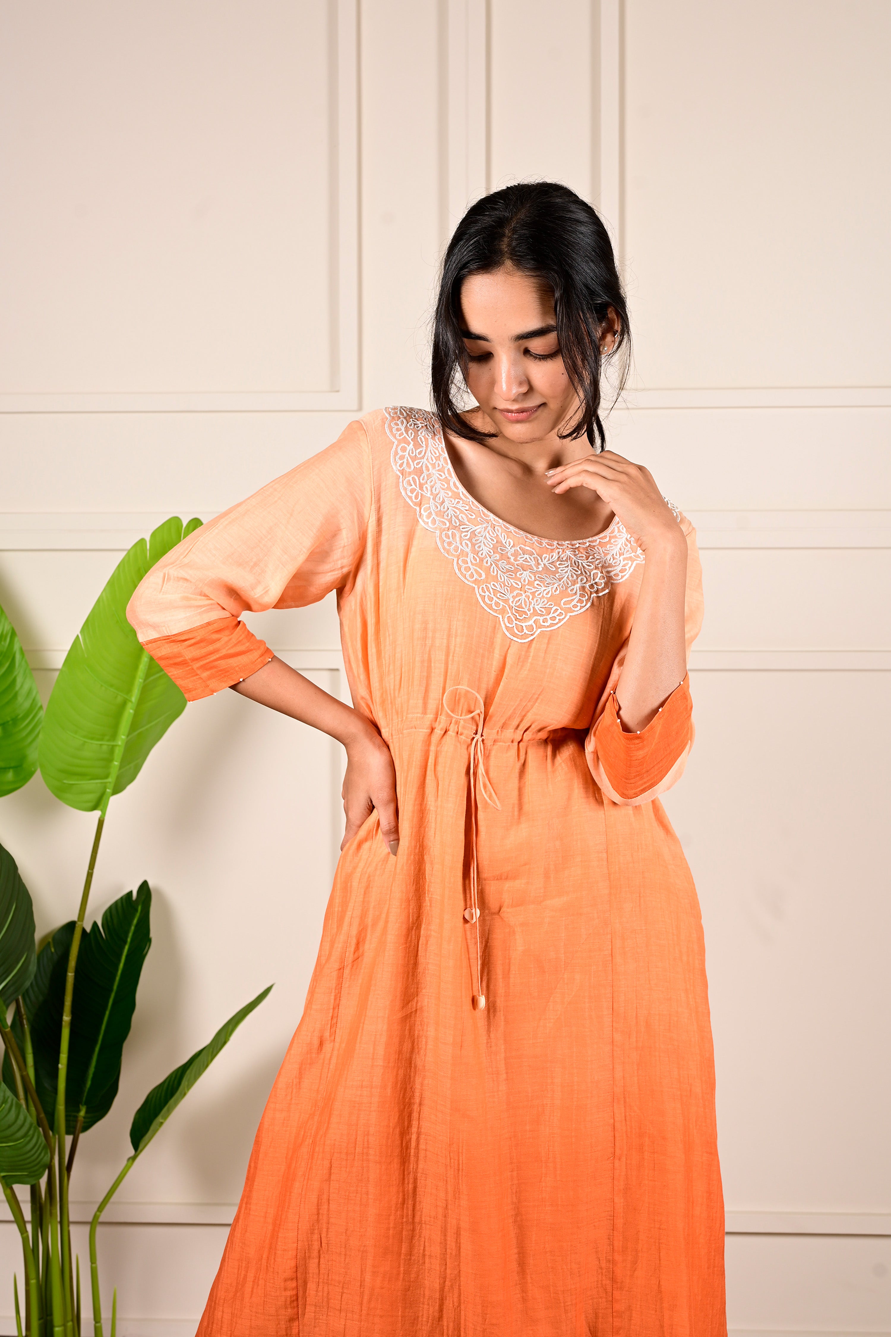 SAFFRON KNOT DRESS