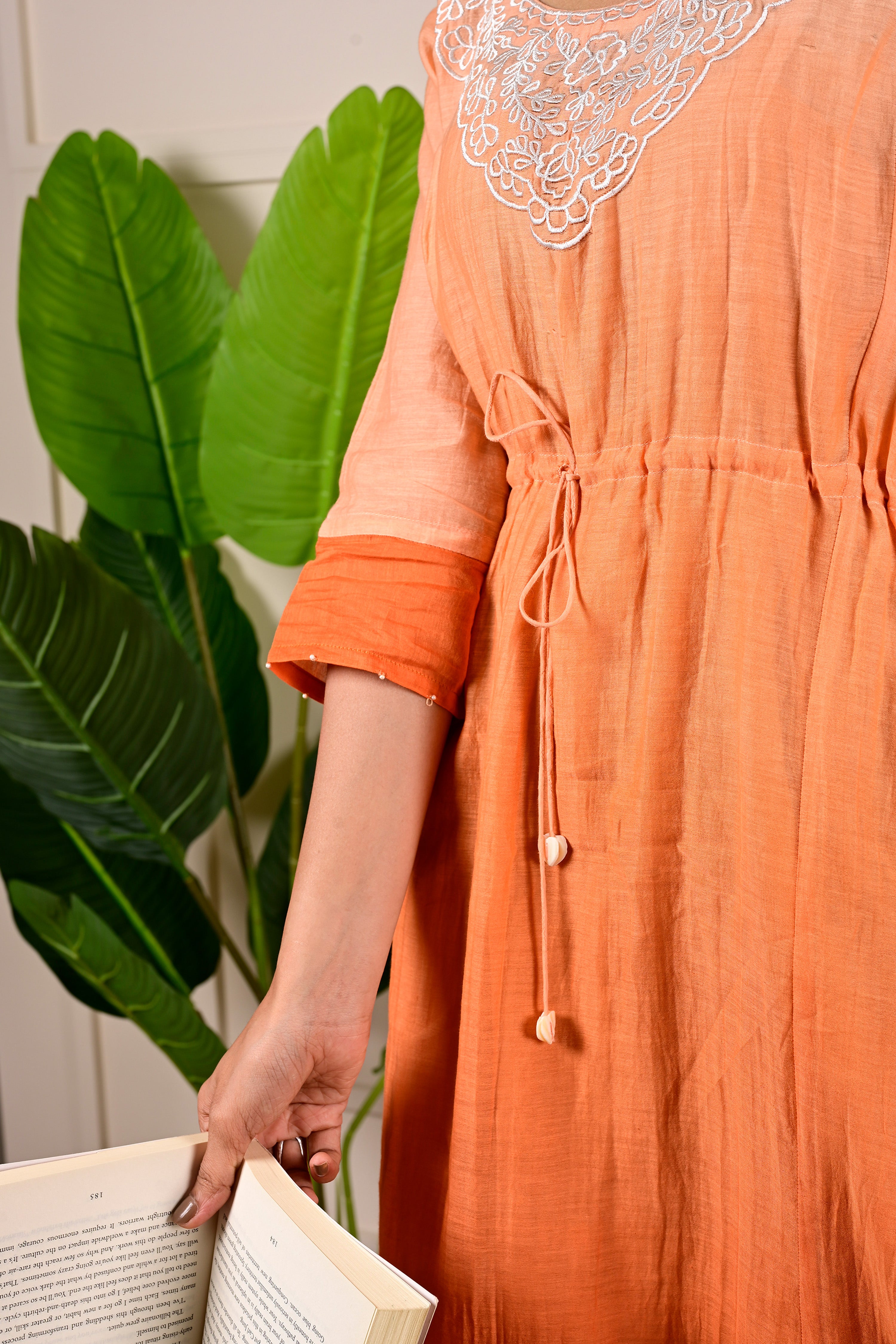 SAFFRON KNOT DRESS