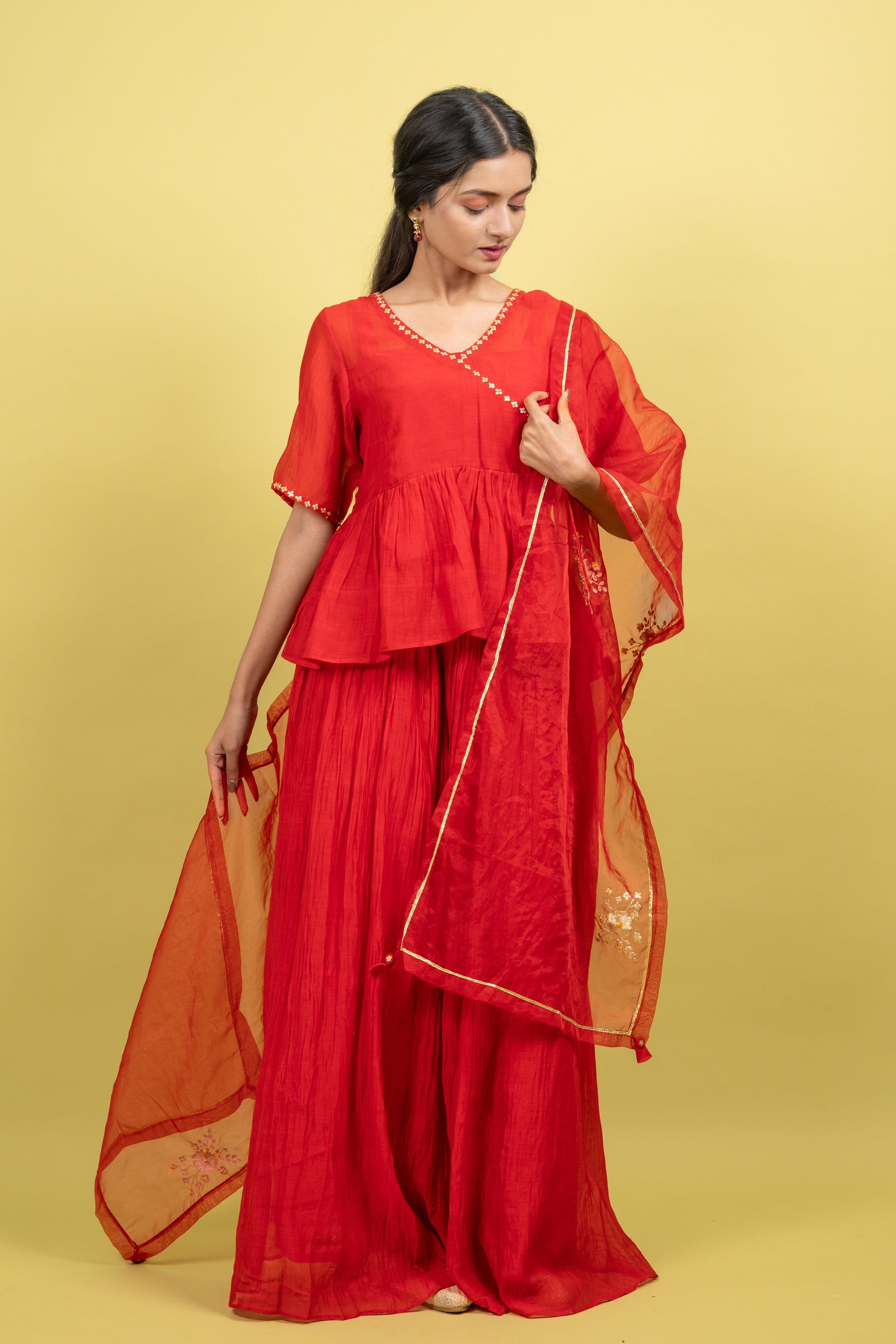 SINDOOR SKIRT SET
