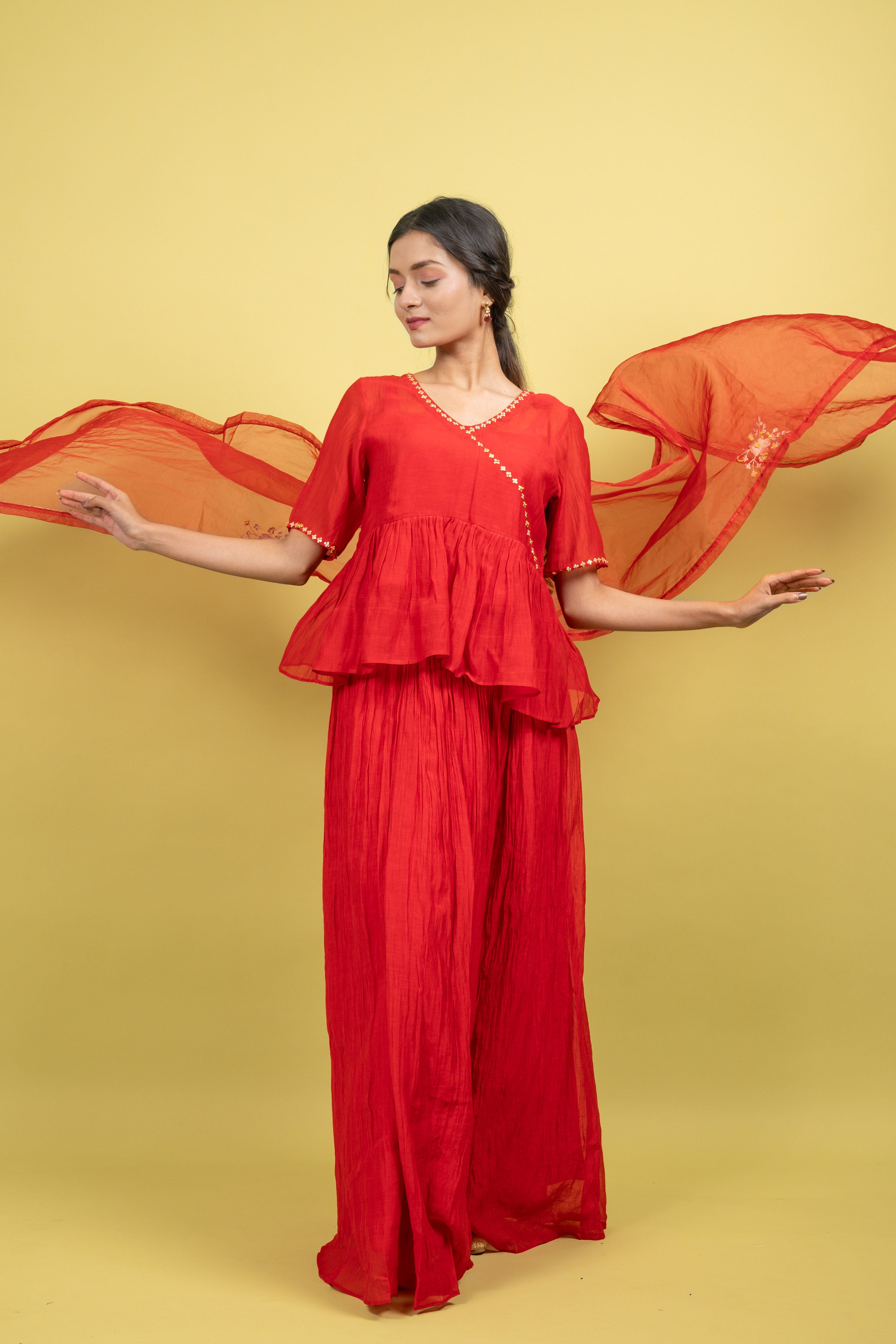 SINDOOR SKIRT SET